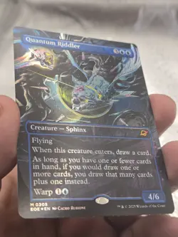 Magic The Gathering MTG Quantum Riddler (Borderless) Foil Edge of Eternities NM - Image 4