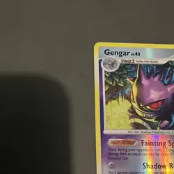 2008 POKEMON DP STORMFRONT GENGAR #18 REVERSE FOIL HOLO - Image 2