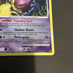 2008 POKEMON DP STORMFRONT GENGAR #18 REVERSE FOIL HOLO - Image 4
