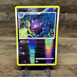 2008 POKEMON DP STORMFRONT GENGAR #18 REVERSE FOIL HOLO - Image 1