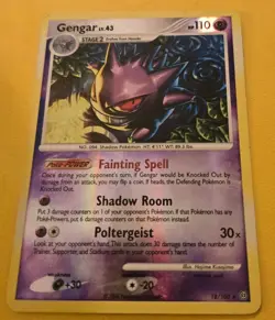 2008 POKEMON DP STORMFRONT GENGAR #18 REVERSE FOIL HOLO - Image 2