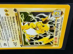 Lt. Surge's Raichu 11/132 Holo Rare - Gym Challenge - 1st Edition - Pokemon WOTC - Image 4