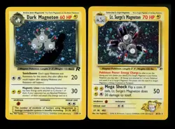 Dark Magneton 11/82 Rocket Lt. Surge's 8/132 Gym Vintage Pokemon Card Lot WOTC - Image 1