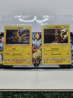 Pokemon TCG Detective Pikachu SM190 & SM170 Holo Black Star Promo Cards! - Image 1