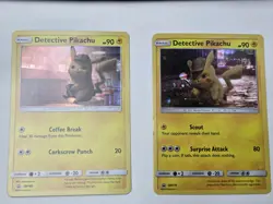 Pokemon TCG Detective Pikachu SM190 & SM170 Holo Black Star Promo Cards! - Image 2