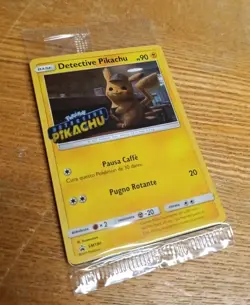 Pokemon TCG Sealed Detective Pikachu SM190 Black Star Promo Card RARE - Image 1