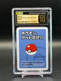 CGC PRISTINE 10 Poke Ball Pokemon Playing Cards JPN Old Maid - Image 1