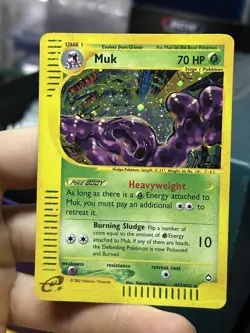 Muk H17/H32 Aquapolis 2002 Rare Holo e-Series Pokemon Card TCG - Image 3