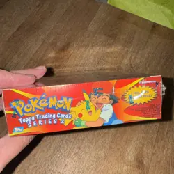 Pokemon Topps Series 2 Booster Box 10 Packs 2556 Hobby Vintage Rare 88 Cards Per - Image 5