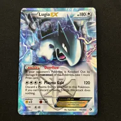 Pokemon TCG English Card Legendary Treasures Lugia EX 102/113 Plasma Holo Rare - Image 1