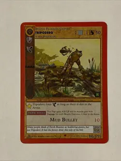Metazoo Kickstarter - Reverse Holo TRIPODERO - Card 86/159 Cryptid Nation NM KS - Image 1