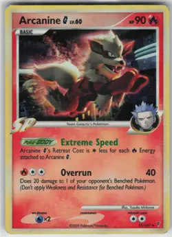 Pokemon TCG Arcanine G - 15/147 015/147 Deck Exclusives Holo Rare card Holofoil - Image 1