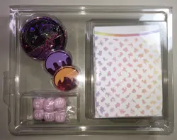 Pokemon 151 UPC Accessories: Mew Coin + Dice + Status Coin + Deck Box Brand New! - Image 1