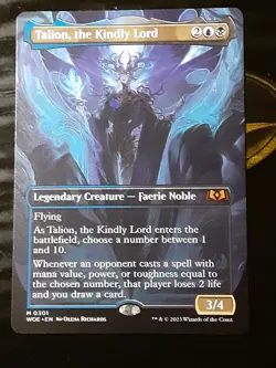 Talion the Kindly Lord Borderless , Wilds of Eldraine , NM , MTG, FREE SHIPPING - Image 1