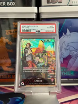 PSA 10 - Shanks OP09-001 Promo Card PSA Magazine Exclusive 2025 One Piece - Image 1