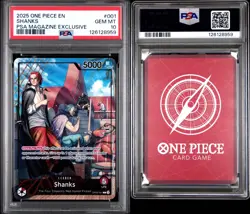 One Piece Shanks Leader PSA Promo Magazine Exclusive OP09-001 PSA 10 💎 TCG - Image 3