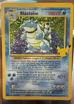 Pokemon Blastoise 2/102 Celebrations Classic Collection Holo Card TCG English - Image 1