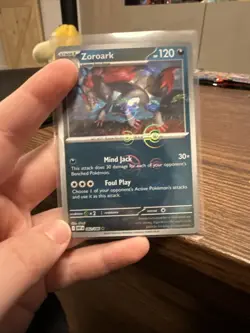 Zoroark 062/086 Holo Rare White Flare Pokemon TCG NM pokeball Pattern - Image 1