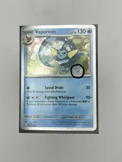 *SWIRL* Vaporeon Promo Cosmos Holo Prismatic Evolutions Pokemon TCG SVP168 - Image 1