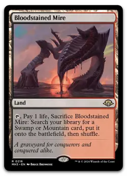 Bloodstained Mire #216 (NM) Modern Horizons 3 MH3 Magic MTG pack fresh edh - Image 1