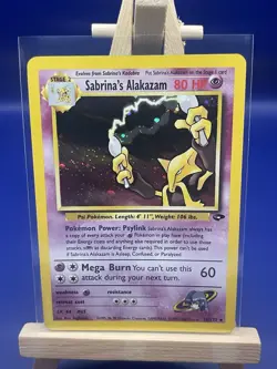 Pokemon TCG Alakazam 16/132 Holo Rare Sabrina's Gym Challenge MP - Image 1