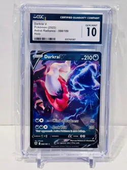 Pokemon TCG 2022 Astral Radiance Darkrai V 098/189 CGC Gem Mint 10 English 🔥🔥 - Image 1