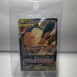 Pokemon Eevee & Snorlax GX SM169 SM Promo TAG TEAM Holo Rare Basic Card - Image 1