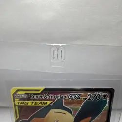 Pokemon Eevee & Snorlax GX SM169 SM Promo TAG TEAM Holo Rare Basic Card - Image 2