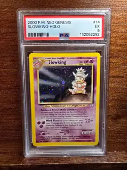 2000 Pokemon Neo Genesis Slowking 14/111 Holo PSA 5 - Image 1