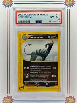Houndoom 2003 Pokemon Skyridge PSA 8 NM-MT Pokemon TCG 12/144 - Image 1