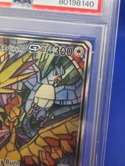 Pokemon Sun & Moon Hidden Fates ETB Moltres Zapdos Articuno GX SM210 Promo PSA 9 - Image 4