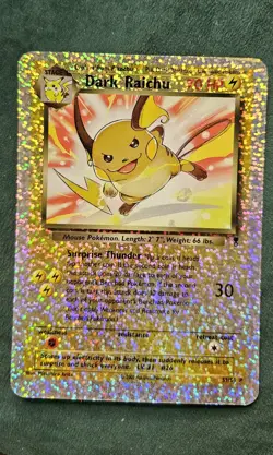 Pokemon Dark Raichu Legendary Collection Reverse Holo S3/S4 Box Topper - Image 1