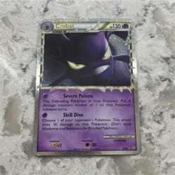 Pokemon Crobat Prime Holo Rare 84/95 Unleashed Stage 2 Bat 130HP English 2010 - Image 1