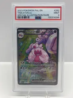 PSA 9 Tinkaton ex #262 Pokemon Paldea Evolved Special Illustration Rare - Image 1