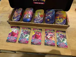 5x Pokemon TCG Fusion Strike UNWEIGHED Booster Packs English - Image 1