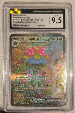 Pokemon Venusaur ex 151 MEW EN Special Illustration Rare #198 CGC 9.5 - Image 2