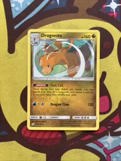 Pokemon Dragonite 119/181 - SM Team Up - Holo Rare - Expanded GLC - Excellent - Image 1