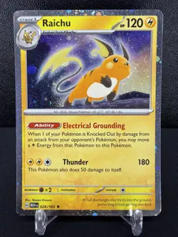 Raichu 026/165 Cosmos Holo - Sam's Club Exclusive Promo - Pokemon TCG: 151 - NM - Image 1