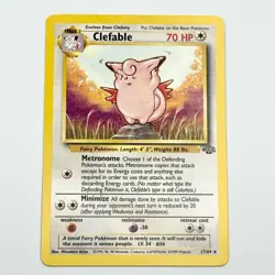 Clefable 17/64 Rare Non Holo Jungle Pokemon TCG - MINT/NM - Image 1