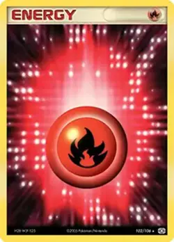 Fire Energy - 102/106 - Pokemon EX Emerald Holo LP - Image 1