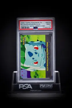 1999 Pokemon Topps TV Animation Series 2 EP10 Bulbasaur Hidden Village PSA 9 - Image 1
