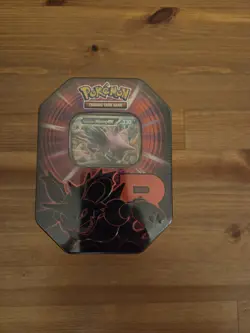 Pokemon TCG Destined Rivals Team Rocket Nidoking EX Tin New Sealed - Image 1