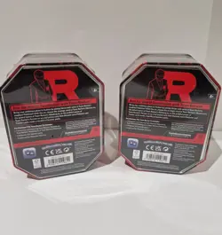 2 x Pokemon TCG Destined Rivals Team Rocket Tin New & Sealed. Nidoking + Persian - Image 2