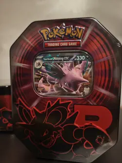 Pokemon TCG - Team Rocket Tin Destined Rivals - Persian & Nidoking Sealed New - Image 5