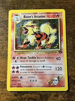 Blaine's Arcanine Holo Gym Challenge 1/132 Pokemon Card - Image 1
