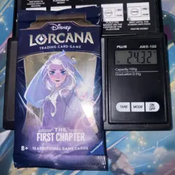 Heavy 24.32g Lorcana Sealed First Chapter Booster Pack - Image 1