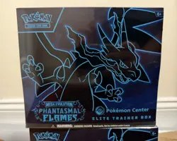 Pokemon TCG Phantasmal Flames Pokemon Center Elite Trainer Box ETB Lot of 2 - Image 2