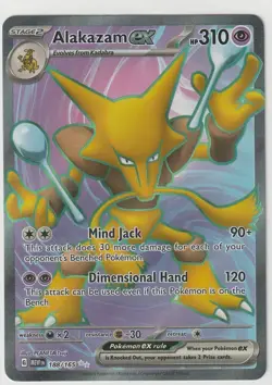Pokemon TCG Alakazam ex - 188/165 - SV: Scarlet & Violet 151 (MEW) Near Mint NM - Image 1