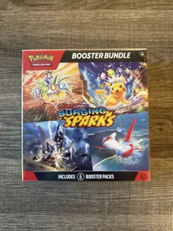Pokemon TCG Surging Sparks Booster Bundle (6 Packs) NEW Factory Sealed - Image 1