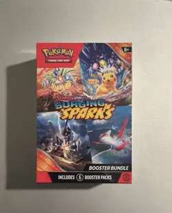 Pokemon TCG Surging Sparks Booster Bundle 6 Packs New Factory Sealed SHIPS FAST - Image 1